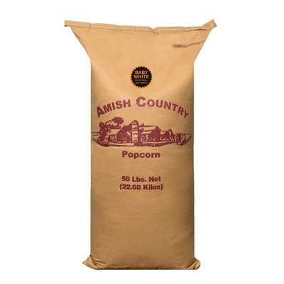 Resealable Bag Baby White Popcorn - 50 lb