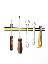 Magnetic Tool Bar Garage Storage DIY Multipurpose 330mm Wide Black/Yellow