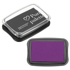 3"x2" Large Stamp Pad, 2Pcs Craft Ink Pad for Rubber Stamp, Purple/Black
