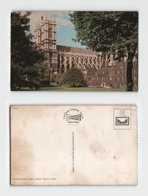 Postkarte - Westminster Abbey von Dean's Yard London UNBESPIELT