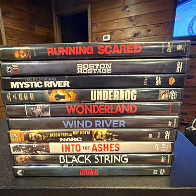 Action Crime Thriller DVD Movie Lot (10 Movies) Wind River Narc Mystic River