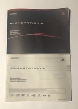 SONY Playstation 3 PS3 Instruction Manuals 2 Pcs