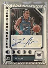 2023-24 Panini Donruss Optic Tre Mann Auto Signature Series Hornets #SS-TRE