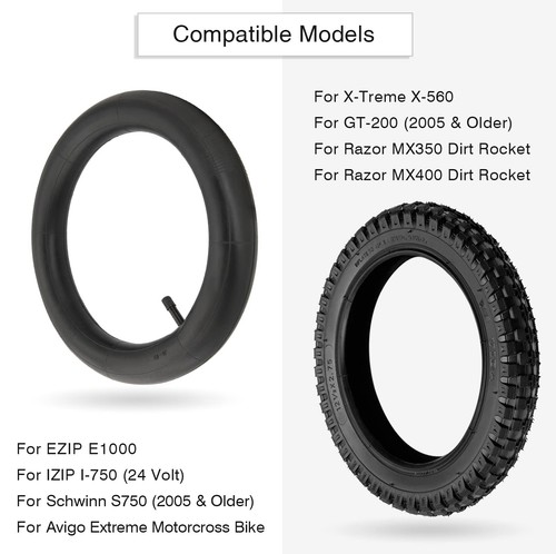 Set pneumatici e tubi interni fuoristrada 12,5x2,75 per moto sporche, scooter e altro - Foto 4 di 7