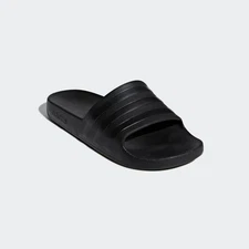 NEW Original Adidas Unisex Adilette Aqua Slides Sandals - Black - FREE SHIPPING