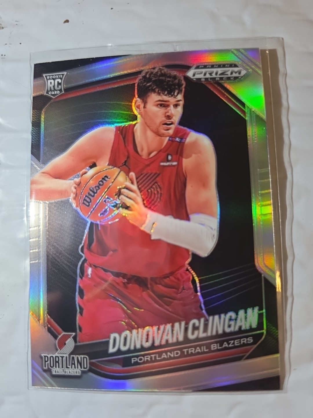 2024-25 Panini Prizm Black - Donovan Clingan, #131 Silver Prizm (RC)