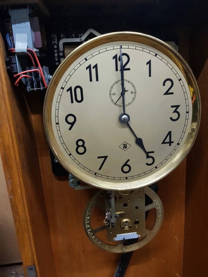 Alte Signaluhr, Mutteruhr, Pendeluhr, Präzisionuhr, Wanduhr - Bild 4 von 4