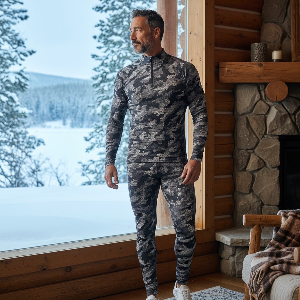 Starter Camo Compression Base Layer Set Mens Size… - image 1