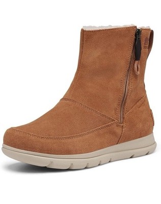 SOREL Explorer Zip WP Winter Boot Women's Size US  9.5 Camel Brown