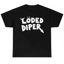 Loded Diaper Unisex Heavy Cotton T-shirt Menswear Top Vintage Distressed