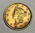 Mint State 1853 Liberty Head Gold Dollar (all original) U.S. $1 Type 1 Coin MS