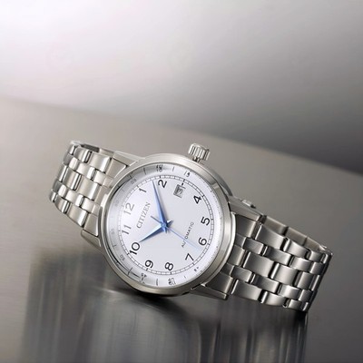 Citizen Automatic Collection Automatik Herrenuhr NJ0210-56A Weiß