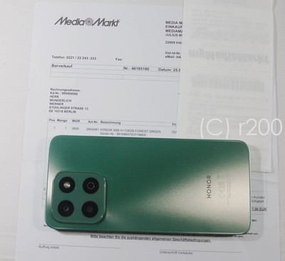 HONOR X6B 4/128 GB Forest Green Dual SIM - TOP ZUSTAND