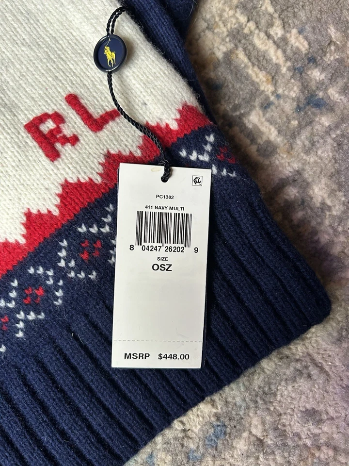 Праздничный опрятный медвежий шарф Polo Ralph Lauren - Изображение 2 из 4