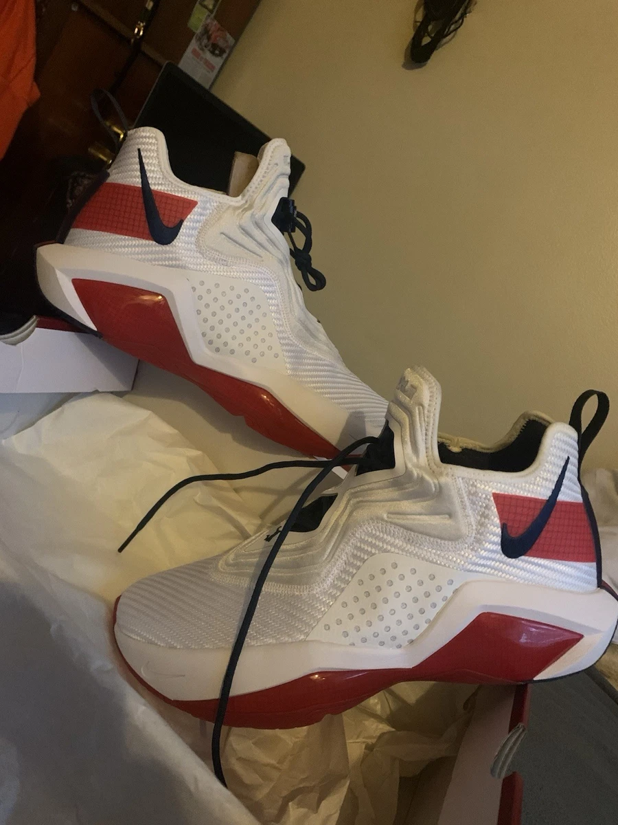 Nike LeBron Soldier 14 EP White University Red - огромный выбор по
