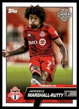 Jahkeele Marshall-Rutty 2023 Topps MLS #149 Toronto FC Soccer READ FREE SHIPPING