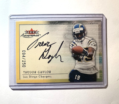 2000 Fleer Tradition - Autographics Trevor Gaylor Silver /250 (AU, RC)