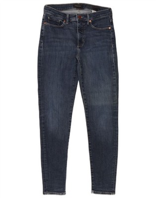 Banana Republic Damen High Rise Skinny Jeans W27 L27 Navy Blau Baumwolle DT09
