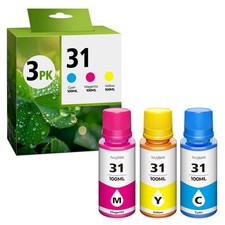 31 Ink Bottle Set Compatible with HP Smart Tank 7602 5101 651 5000 6001 7001 ...