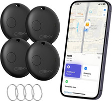 Air Tracker Tags-4 Pack, Bluetooth Smart Luggage Tracker Works with Apple Find M