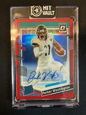 2023 Panini Donruss Optic - Rated Rookie Parker Washington #254 Red Prizm...