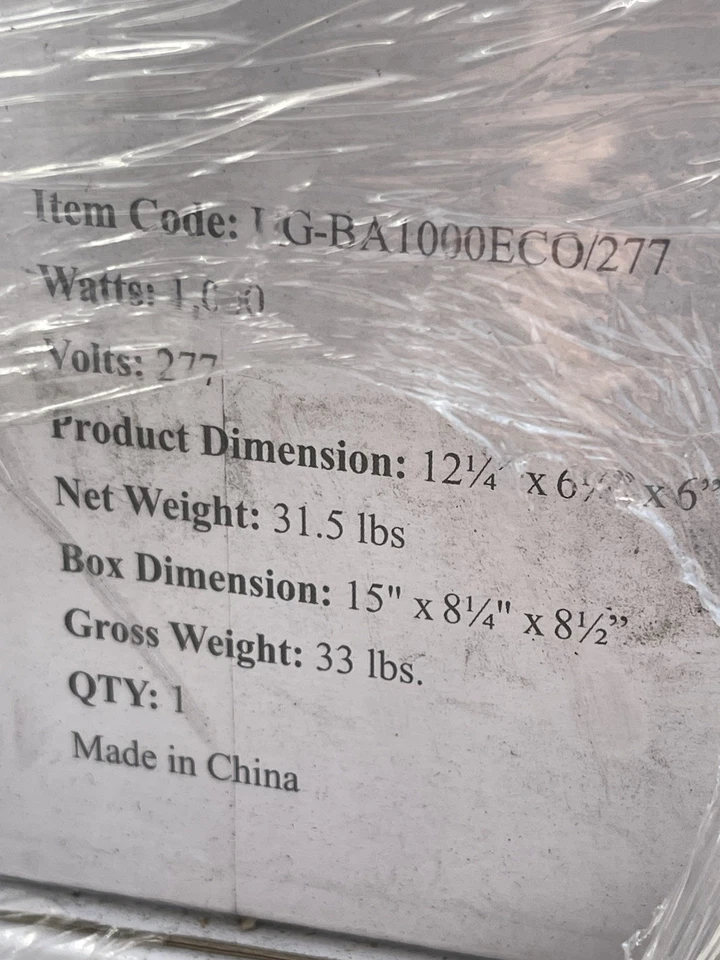 Ultra grow 高级镇流器 1000W 1000 瓦 - 277 伏 — 第 3/3 张图片