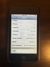 Ipod Touch model MA623LL tested and working