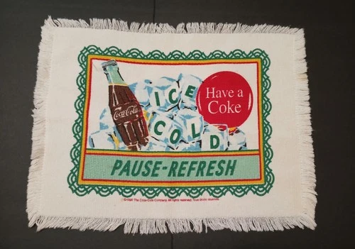 Coca Cola Towel Kitchen Linen Vintage Coke