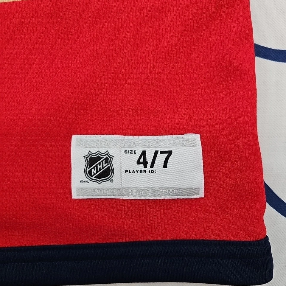 Camiseta deportiva juvenil Florida Panthers Alexander Barkov 16 roja de la NHL talla 4/7 Foto 3 de 4