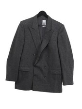 Guy Laroche Herren Blazer Brustumfang: 20 in Grau Wolle mit anderem Mantel