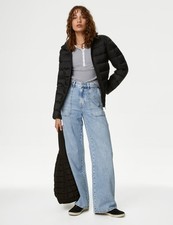 Marks & Spencer Womens Black Puffer Jacket - M&S