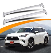 Silver Cross Bars Roof Racks for 2020-2025 Toyota Highlander XLE XSE Limited Plt