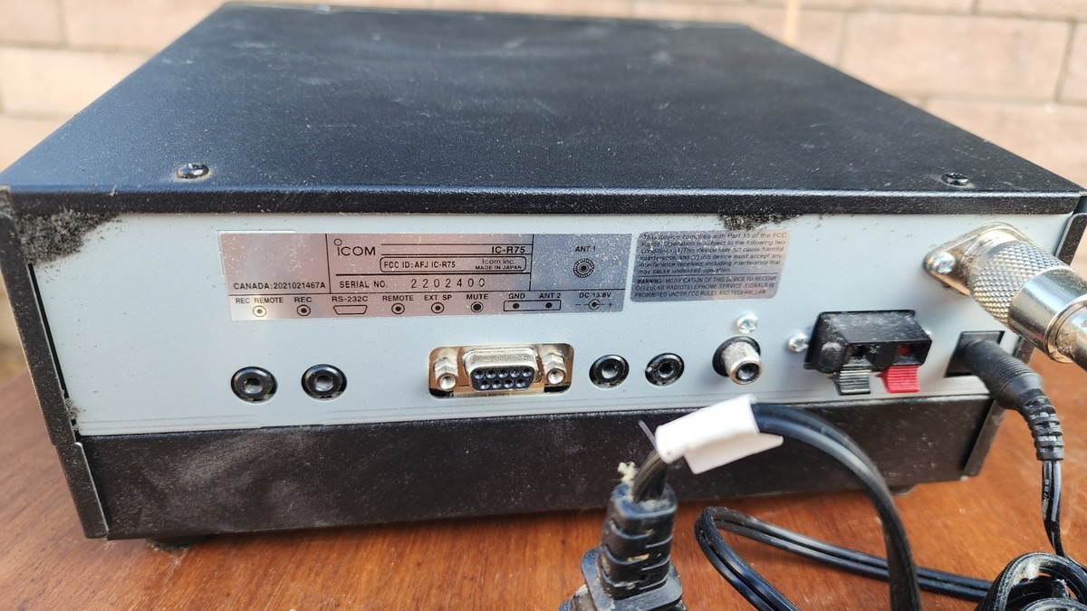 ICOM IC-R75 Communications Receiver Tested Working Ham Radio | eBay