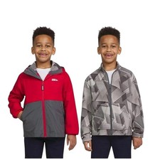 Eddie Bauer Youth Lone Peak 3 in 1 Jacket Coat Kids Medium 10/12 Red Gray