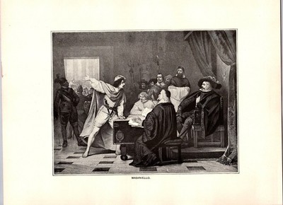 Masaniello Tomaso Aniello Hamman 1896 Book Plate Print TL17