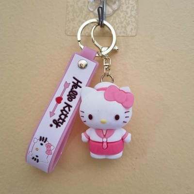 Sanrio Hello Kitty 3D Figure Bag Clip-On Keychain Bag Backpack Accessorie