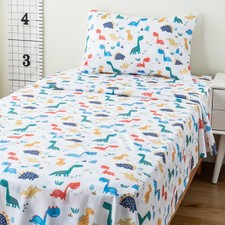 Kids Sheets Set Twin Size, Deep Pocket Twin Sheets Set Soft Printed Microfibe...