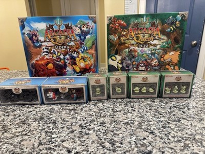 Hand Painted Arcadia Quest Pets & Riders Expansion w/ Kickstarters & Promos!