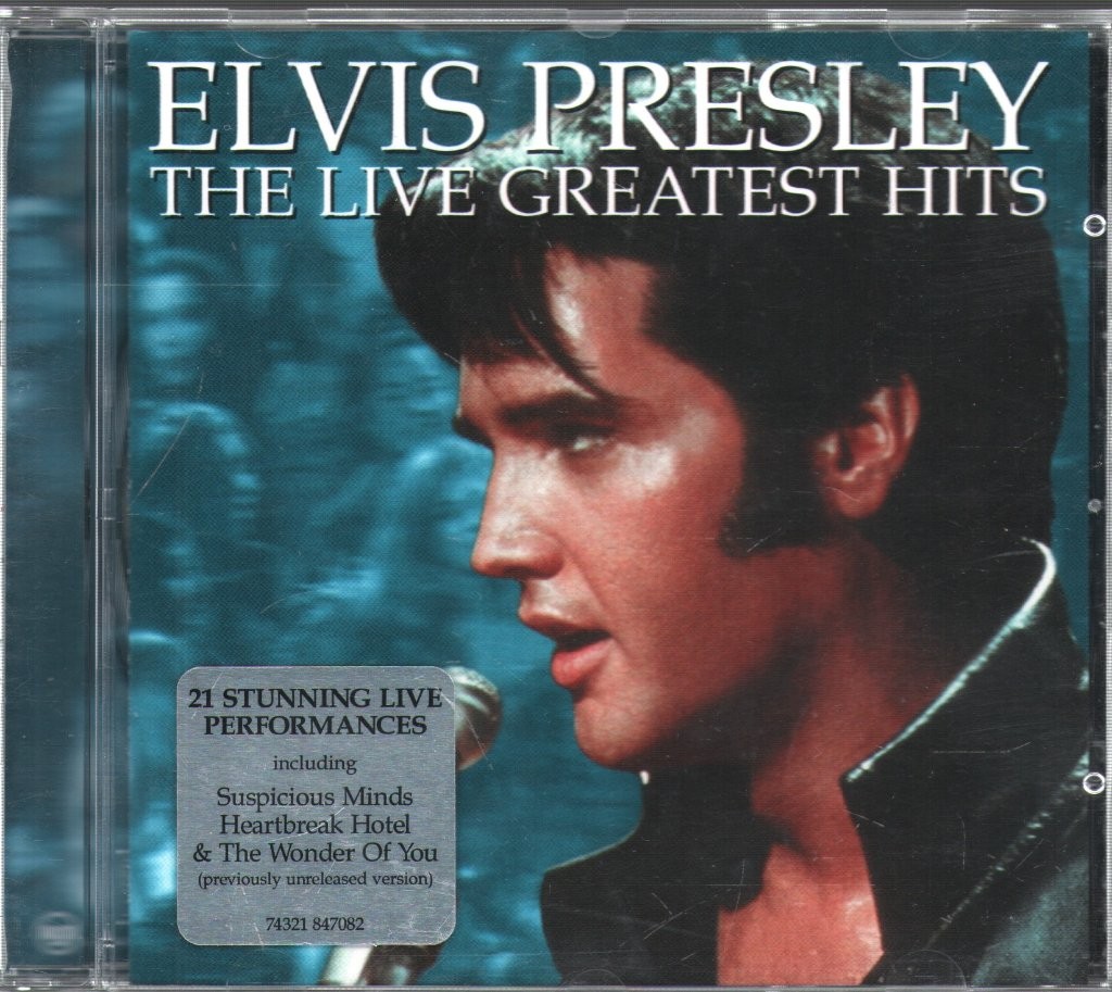 Elvis Presley Live Greatest Hits CD Europe BMG 2001 74321847082