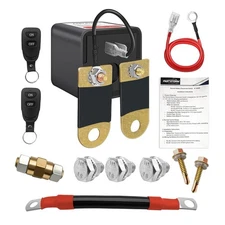 3/8" Side Post Remote Battery Disconnect Switch 12V Battery Kill Switch for Car