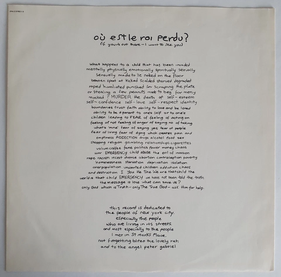 Sinéad O'Connor – Am I Not Your Girl? (LP, 1992) OIS, Original, sehr gut (VG++) - Bild 3 von 4