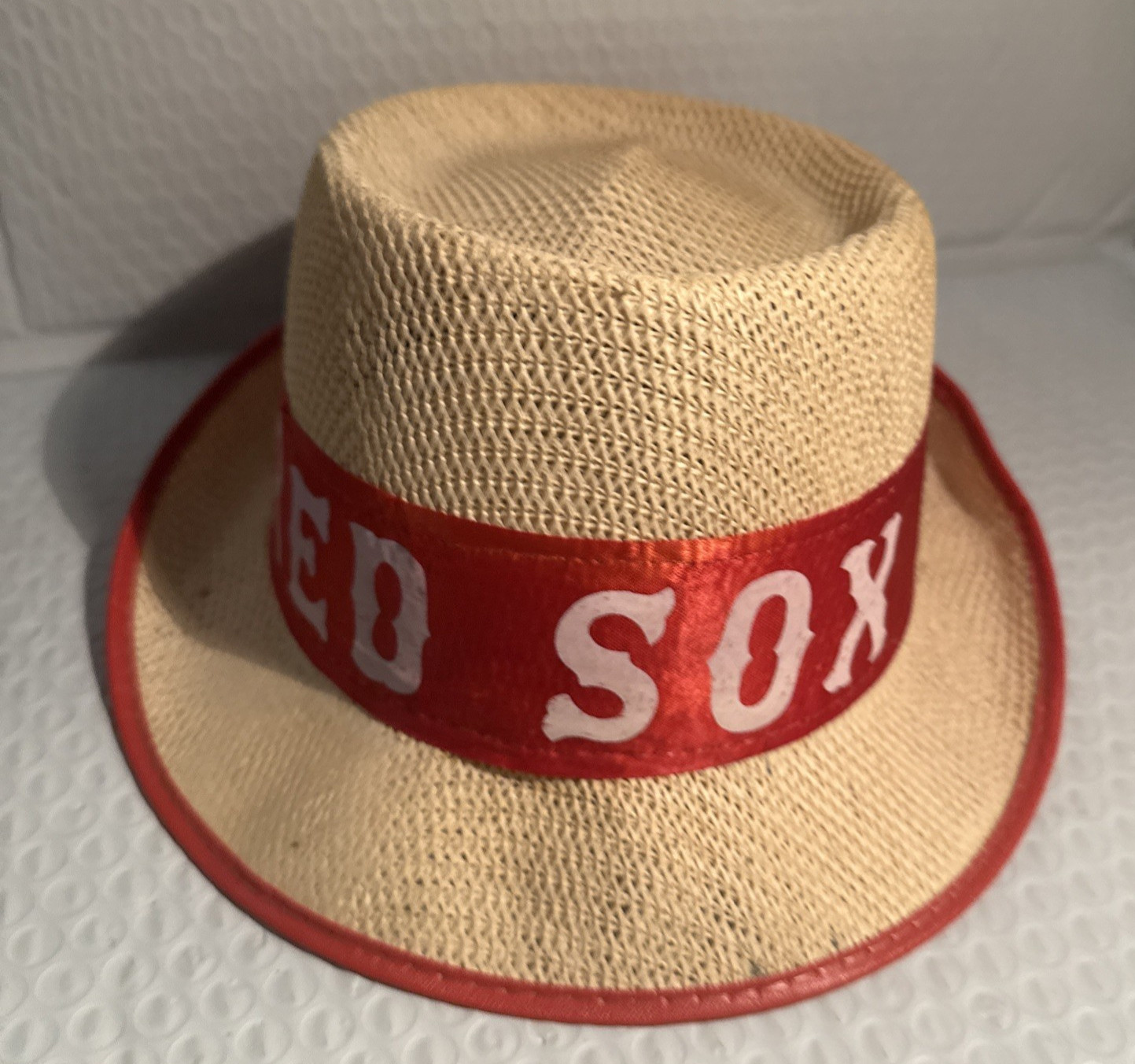 Vintage Boston Red Sox Wicker Hat!Vento MLB! 1960s? WHO NEEDS OPENING DAY OUTFIT