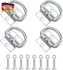 Heavy Duty D-Ring Zurrösen Set für Ladungssicherung auf LKW Boot Anhänger