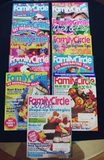 Vintage Family Circle Magazines - Lot of 11 - All From 1993- GOOD