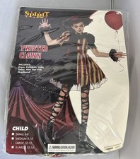 Spirit Youth Twisted Clown Girls Halloween Costume Large 10-12