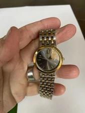 ESQ Telos Two-Tone Stainless Steel Gray Dial Quartz Ladies Watch New Battery