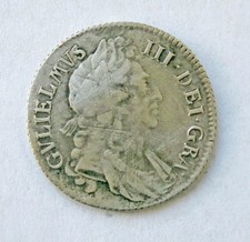 William 111 Silver Shilling dated 1697 