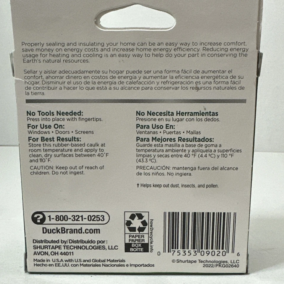 Calafetagem de corda prensa para selar marca, branca, 1/8 polegada de largura X 35 pés de comprimento, rolo único - Imagem 4 de 4