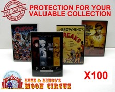 100x DVD STANDARD CASE SIZE DV 1 -CLEAR PLASTIC PROTECTIVE BOX PROTECTOR SLEEVE
