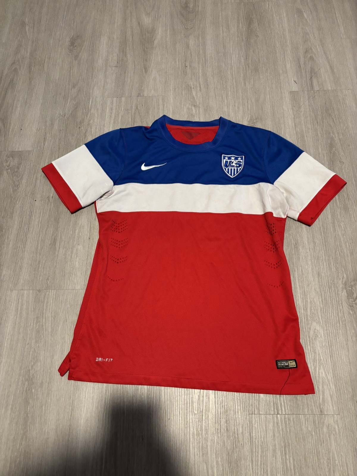 USMNT NIKE USA ROCKET Bomb Pop Soccer Jersey Shirt Kit World Cup 2014 Small S